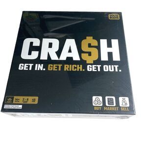 CRASH Board Game Crypto Stock Market Strategy Game Spin Master Games NEW Sealed